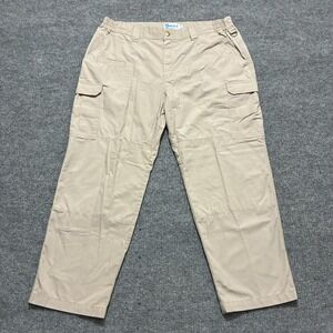 Galls Mens Cargo Pants Size 40x30 Beige Cotton Blend Utility Outdoor Mid Rise